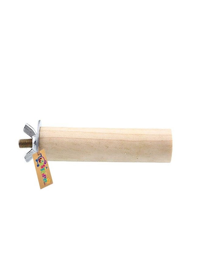 Western Era Natural Wooden Perch, Stand, Bird Toy, Cage Accessories, Safe, for Budgies, Cockatiels, Lovebirds, Finches, Conure & Small Birds (4 Inches) - Image 4